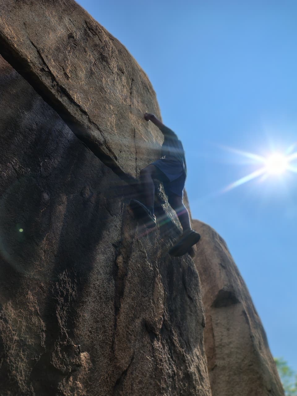 rock climbing